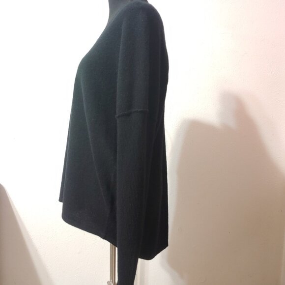 Soft Surroundings Double V Neck Cashmere Sweater - Picture 6 of 8